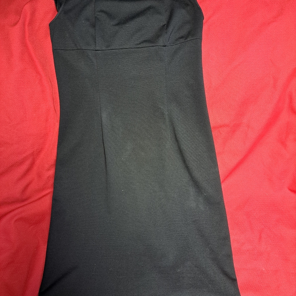 Black Zip Back Dress